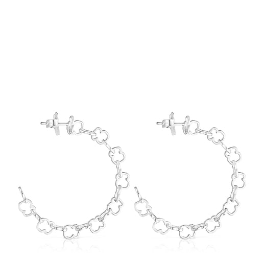 Boucles d'oreilles anneau motif ourson TOUS Carrusel