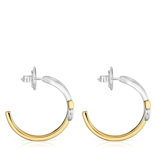 ツートーンのフープピアス TOUS Manifesto