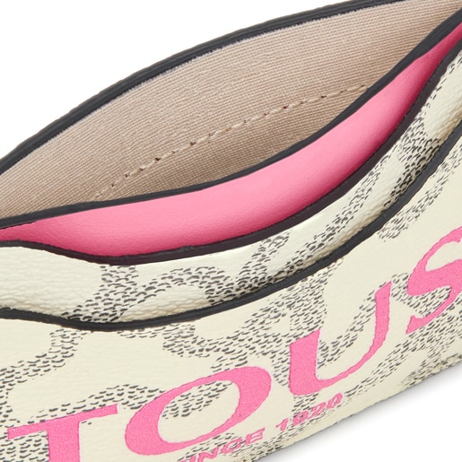Beige and pink Kaos Legacy Cardholder