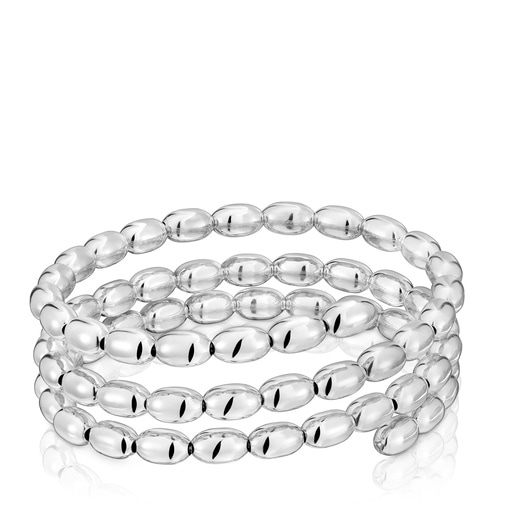 Pulseira escrava espiral em prata TOUS Basics