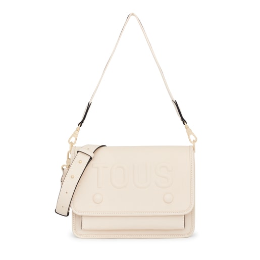 Medium ivory-colored TOUS La Rue Audree Crossbody bag | TOUS