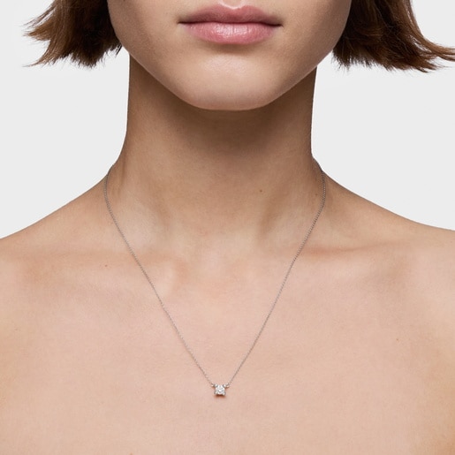 Gargantilla de platino con diamante creado en laboratorio 0,37 ct Shine LGD