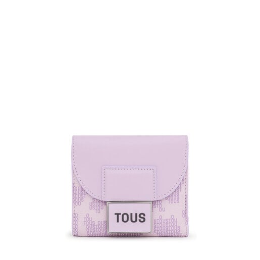 Portefeuille Flap Kaos Pix mauve