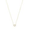 TOUS Hav necklace in gold with circle of diamonds