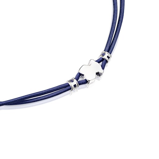 Collier élastique Sweet Dolls bleu