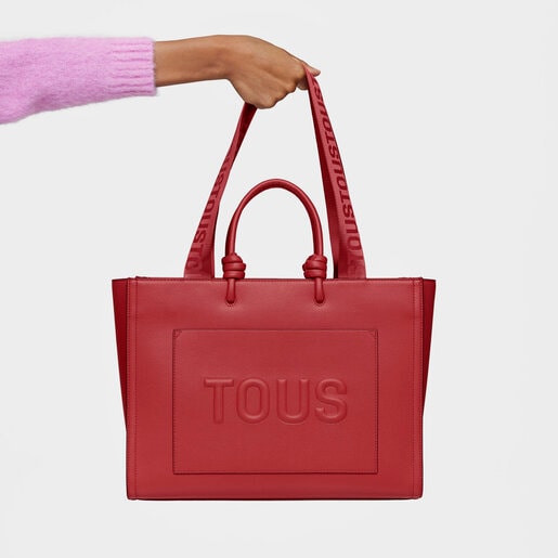 סל קניות TOUS La Rue New Amaya גדול בצבע חום-אדמדם