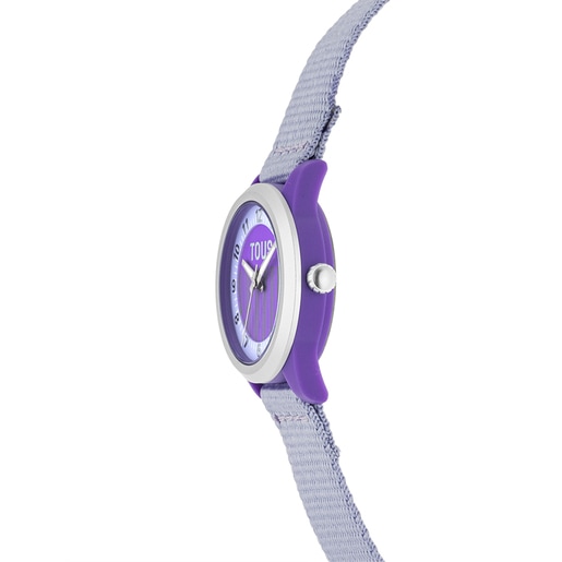 Montre analogique mauve Vibrant Sun