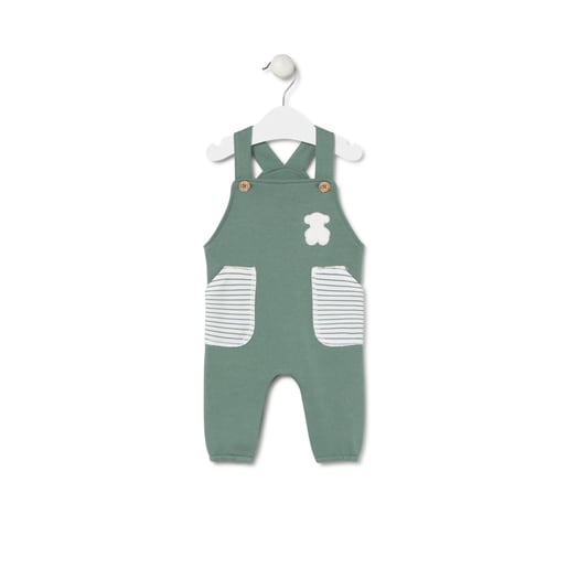 Baby romper in Soft green