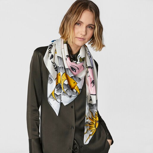 Бежевый шарф TOUS Magic Nature