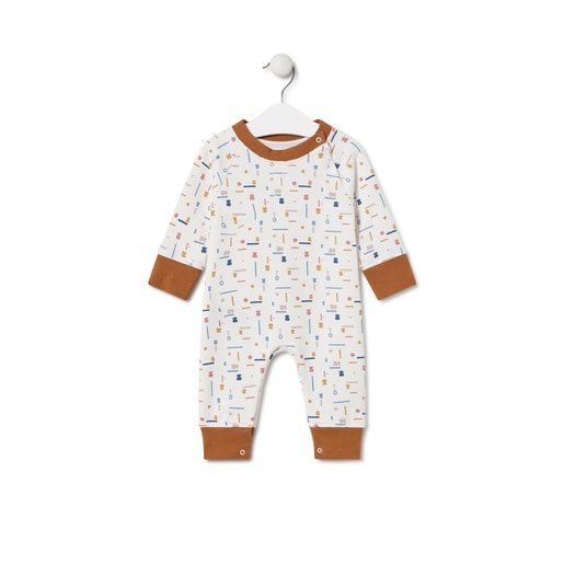 Babygrow de bebé Geome cor única