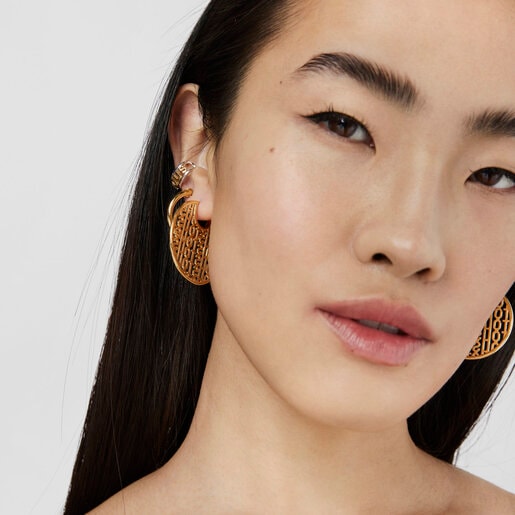 Silver vermeil Earrings Logo