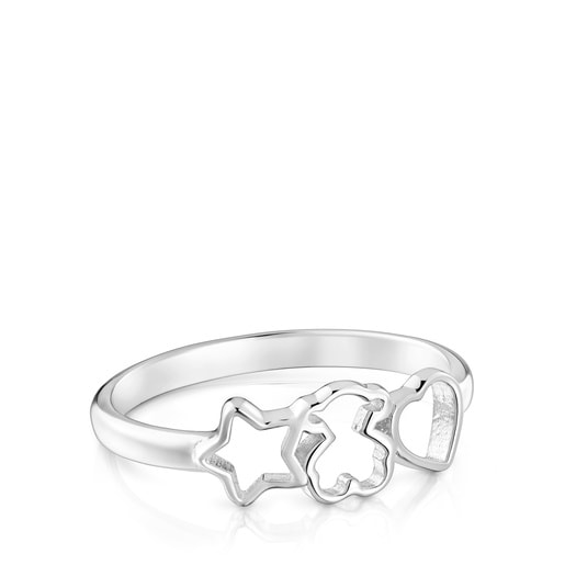 Silver Ring with motifs TOUS Motifs
