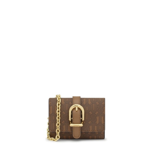 Earth-colored hanging Change purse-cardholder TOUS Buckles Silhouette