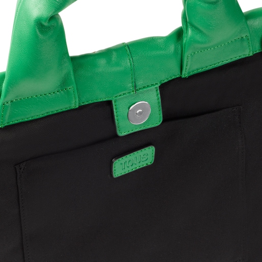 Large green leather TOUS Cloud One-shoulder bag