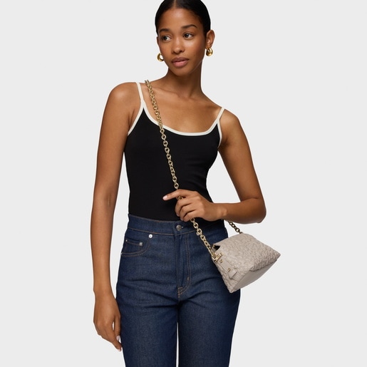 Taupe-colored Minibag TOUS Puffy Bear