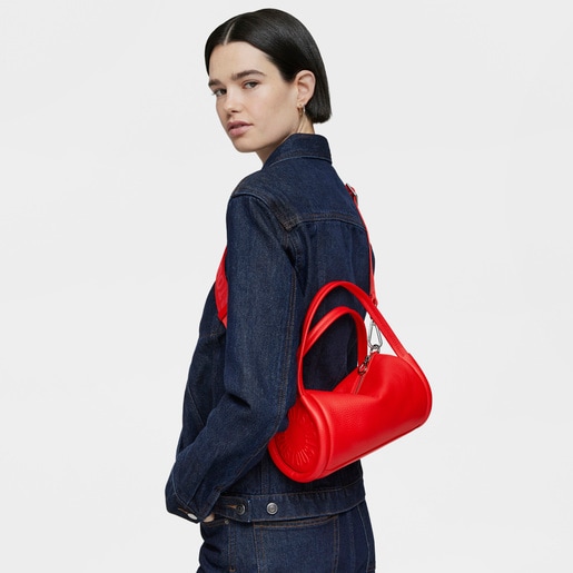 צ'ימידן TOUS Miranda קטן מעור בצבע אדום