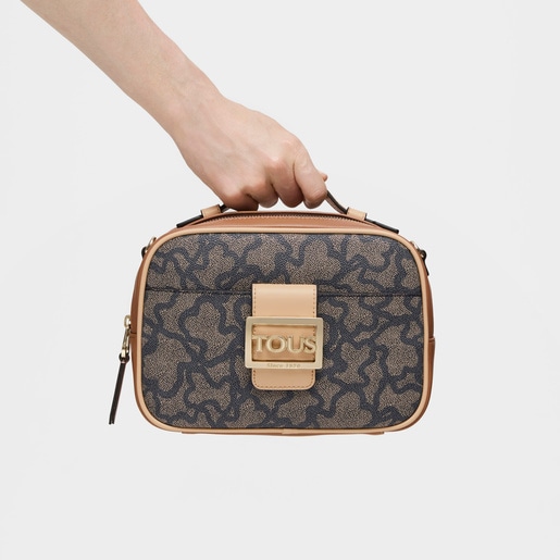 Multi-black Kaos Icon Crossbody reporter bag