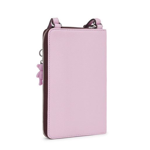Mauve TOUS Funny Hanging phone pouch with wallet