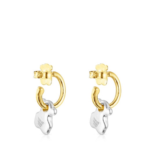 Two-tone Luah bear Earrings