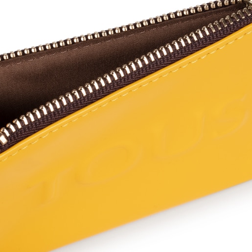 Tous Dorp – Peňaženka na mince z vinylu žltej farby