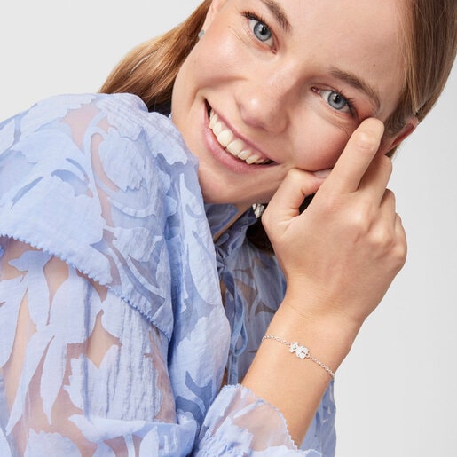 צמיד כסף עם דובי