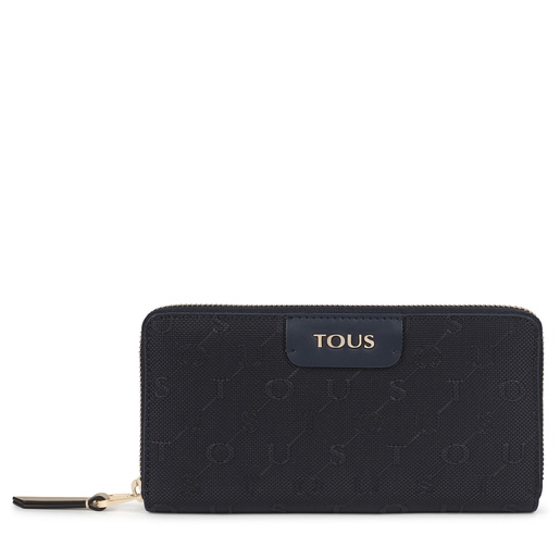 Medium navy blue Script Day wallet