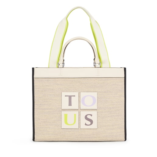 Large beige TOUS Yummy Shopping bag