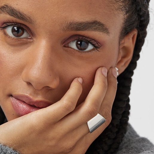 Smooth Silver TOUS Basics Ring