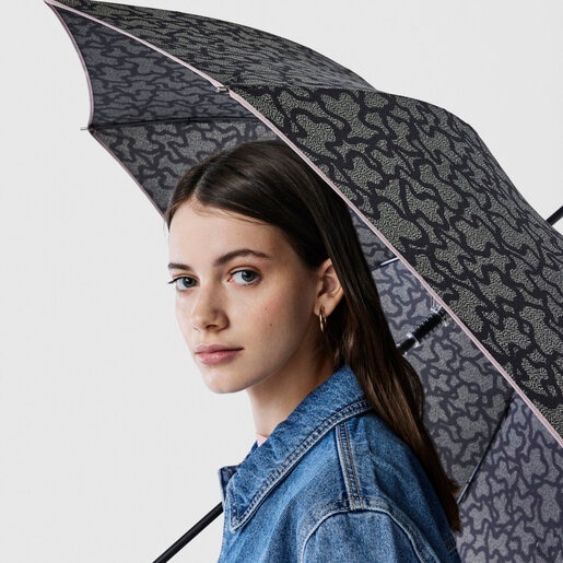 Large nude and black Kaos Icon umbrella
