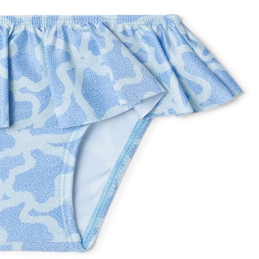 Girls bikini bottoms in Kaos blue