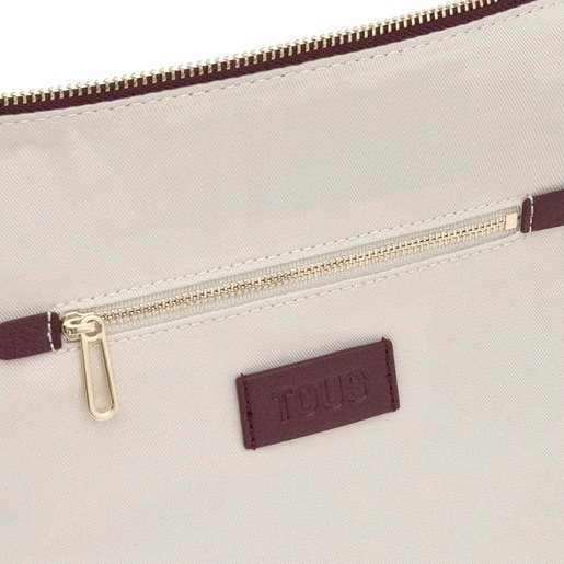 Bolso de hombro mediano burdeos TOUS Puffy bear