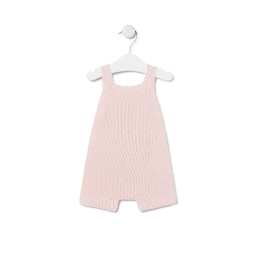 Baby romper in Pink Knitting