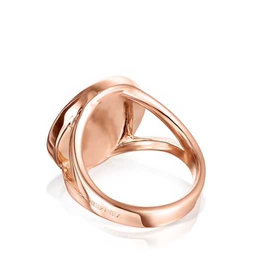 リング Tartan　マザーオブパール・ピンクゴールドコーティング / シルバー / 12号