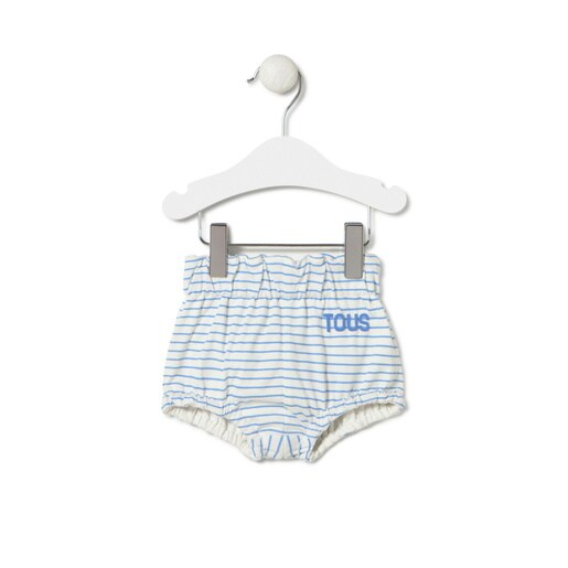 Baby girls sleeveless outfit in Vibrant blue