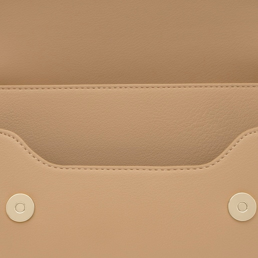 Medium sand-colored Crossbody bag TOUS Audree Pipings