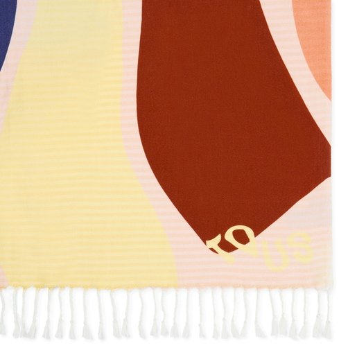 מגבת חוף TOUS Cenobia Fouta בצבע בז'
