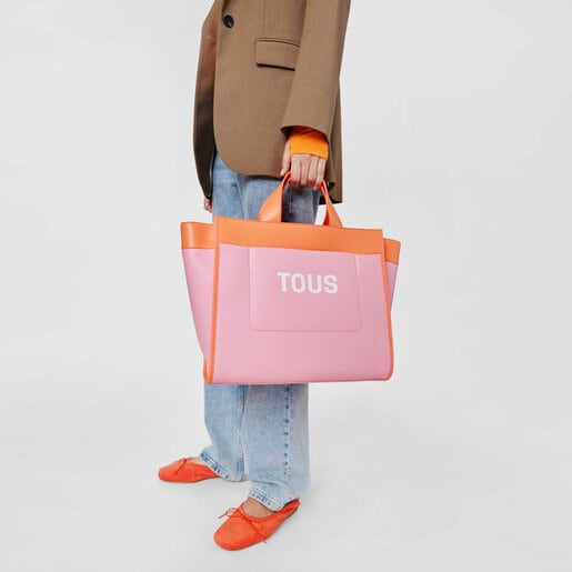 Pink and orange Tote bag TOUS Maya | TOUS