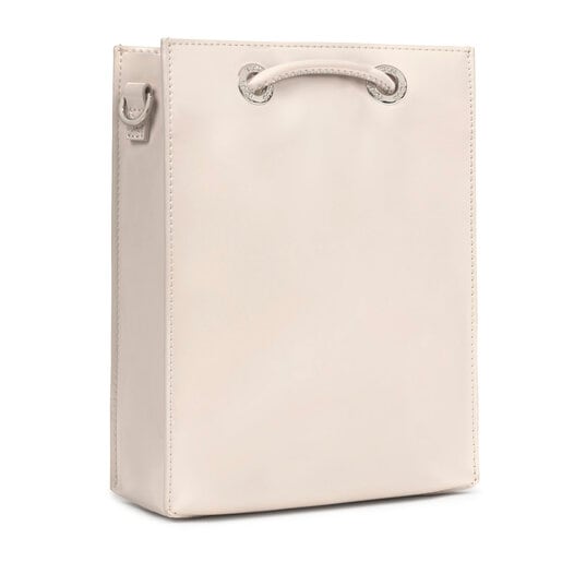 Mini bolsa bandolera Dorp blanco y negro