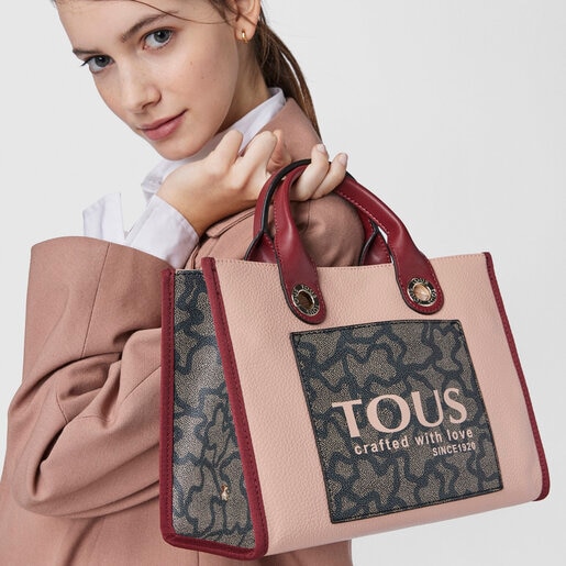 Средняя розовая сумка-shopping Amaya Kaos Icon