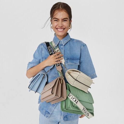 תיק צד TOUS La Rue Audree קטן בצבע בז'