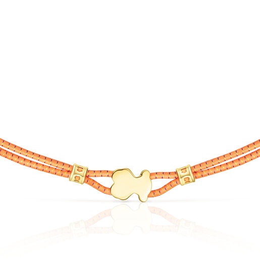 Collier élastique Sweet Dolls orange