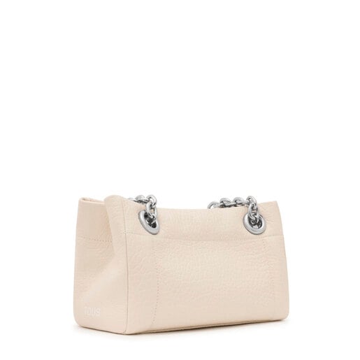 Sac à bandoulière beige moyen TOUS MANIFESTO New