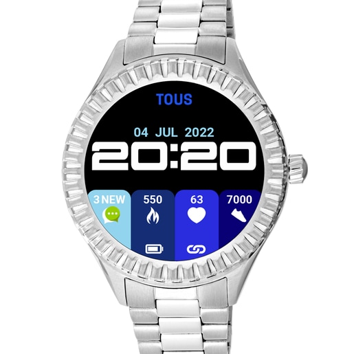Reloj smartwatch con brazalete de acero T-Bear Connect