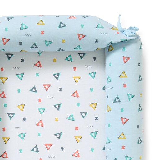 Nido de Colecho de bebé Triangulo azul celeste