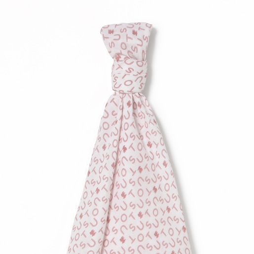 Baby muslin in Muse pink