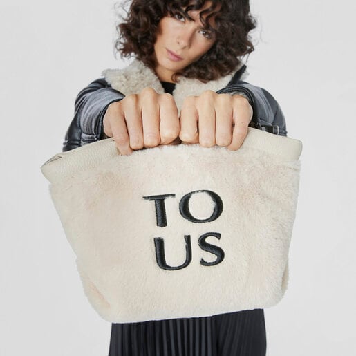 Small beige TOUS Balloon Wild Tote bag
