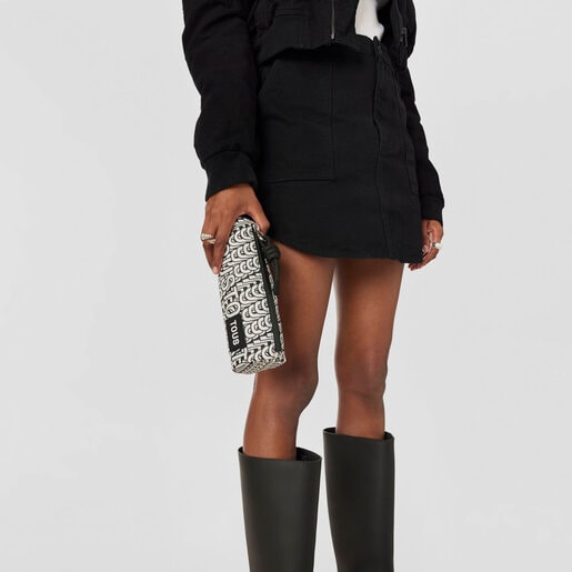 ブラック＆ホワイトのケース TOUS Cloud Soft