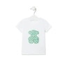 Beach t-shirt in Logo mist