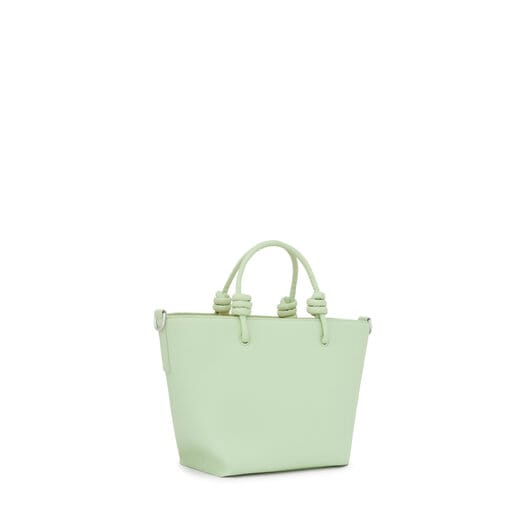 Malá Tote taška TOUS La Rue New v mátově zelené barvě