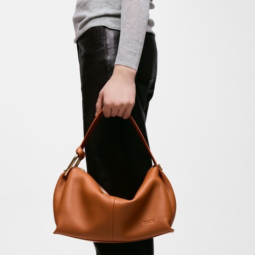 Camel-colored Bowling bag TOUS Hold